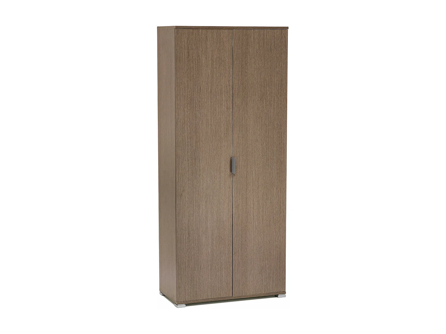 MilaniHome.it - armadio due ante 180 per soggiorno cucina bagno fatto in Italia cm 75x38x174 hdi coloreRovere grigio