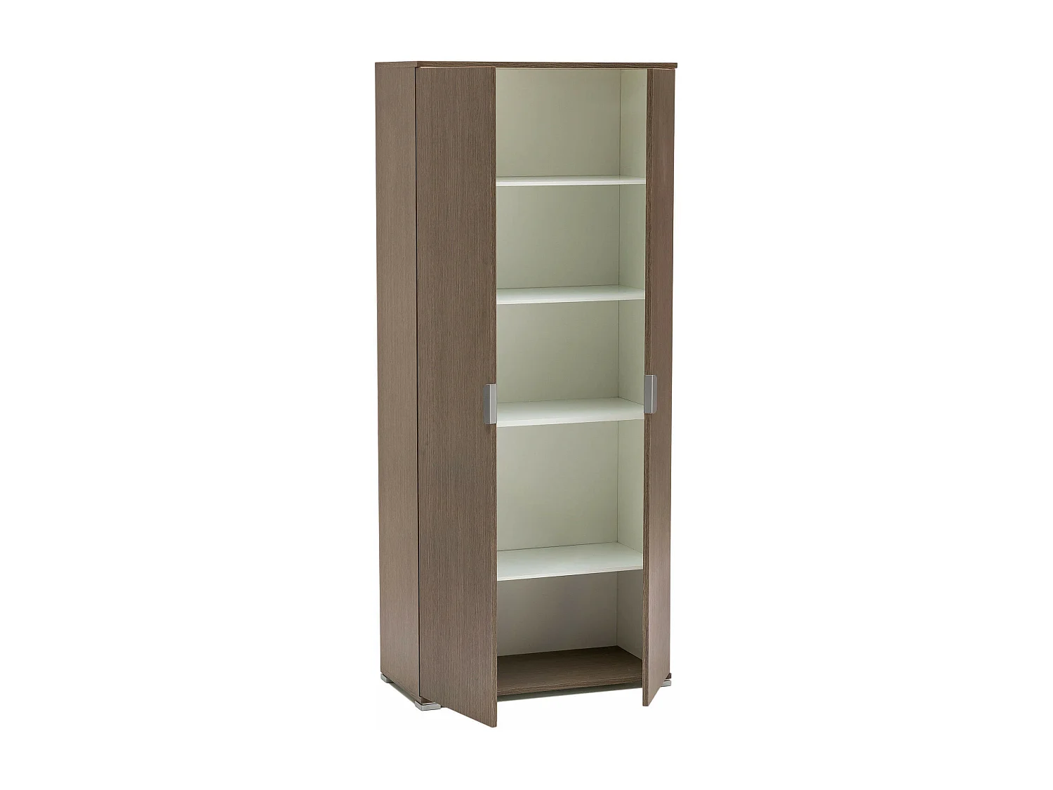 MilaniHome.it - armadio due ante 180 per soggiorno cucina bagno fatto in Italia cm 75x38x174 hdi coloreRovere grigio