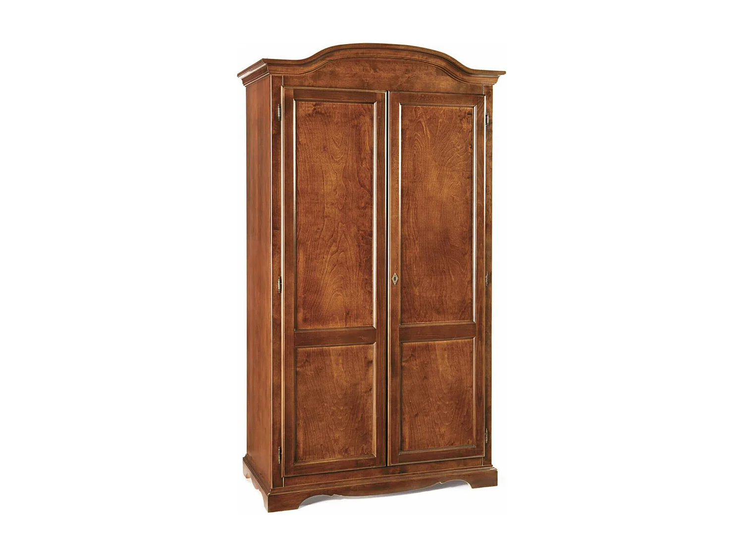 MilaniHome.it - Armadio 2 Ante In Legno Massello Cm 107x55x197 H Nocedi coloreMarrone