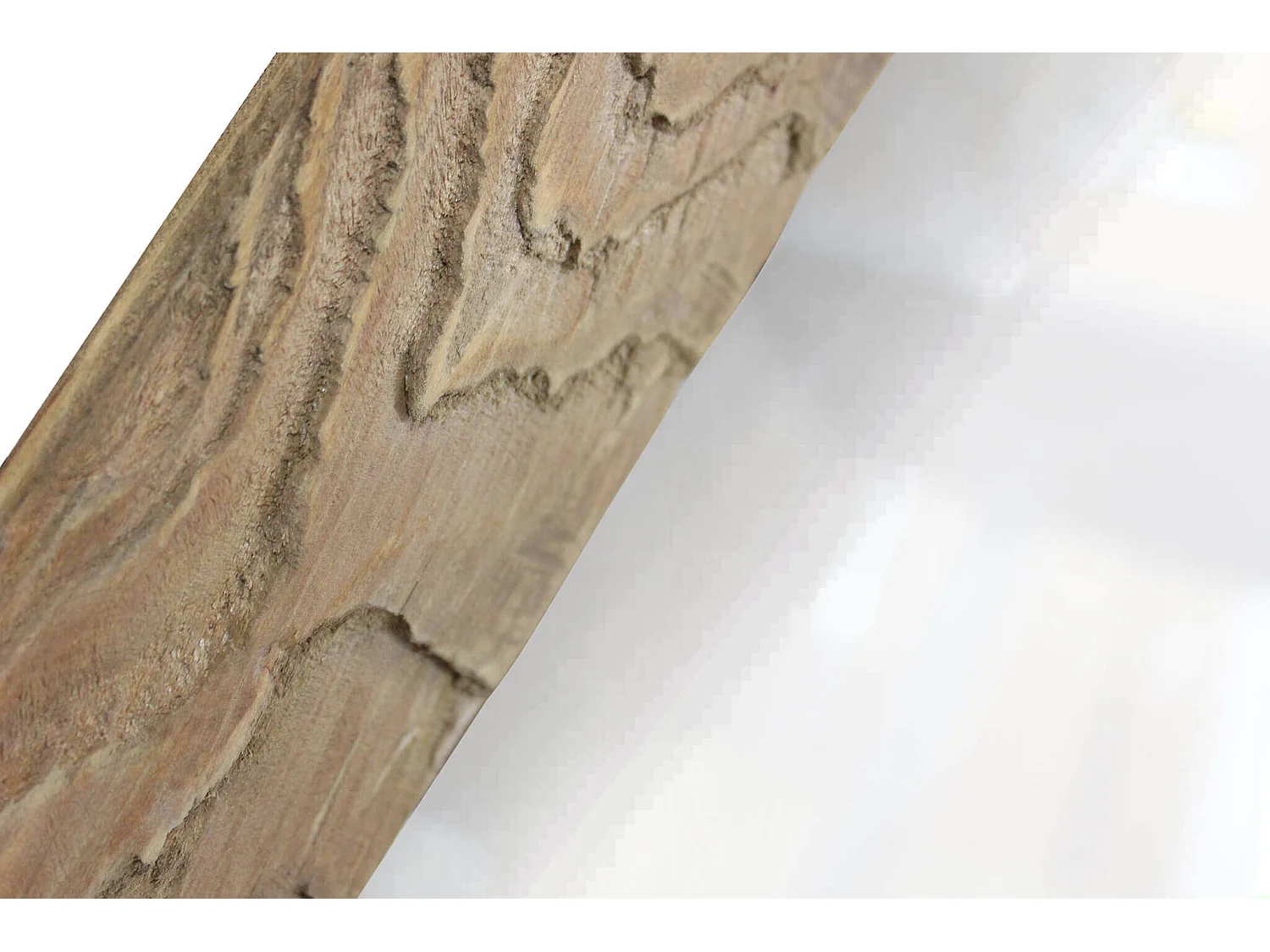 MilaniHome.it - specchio di design moderno in legno di pino riciclato massiccio stile moderno vintagedi coloreMarrone