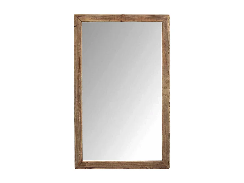 MilaniHome.it - Specchio in legno di pino riciclato di design moderno in legno invecchiato pezzo unico cm 100x4x60 hdi coloreMarrone