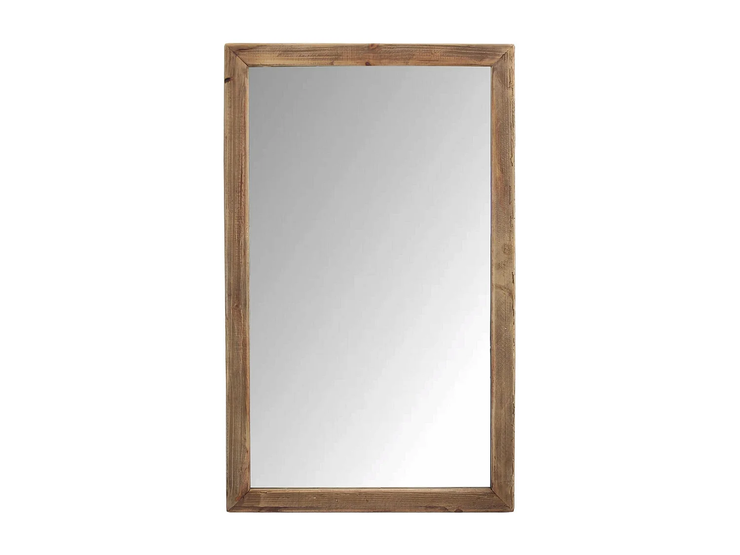 MilaniHome.it - Specchio in legno di pino riciclato di design moderno in legno invecchiato pezzo unico cm 100x4x60 hdi coloreMarrone