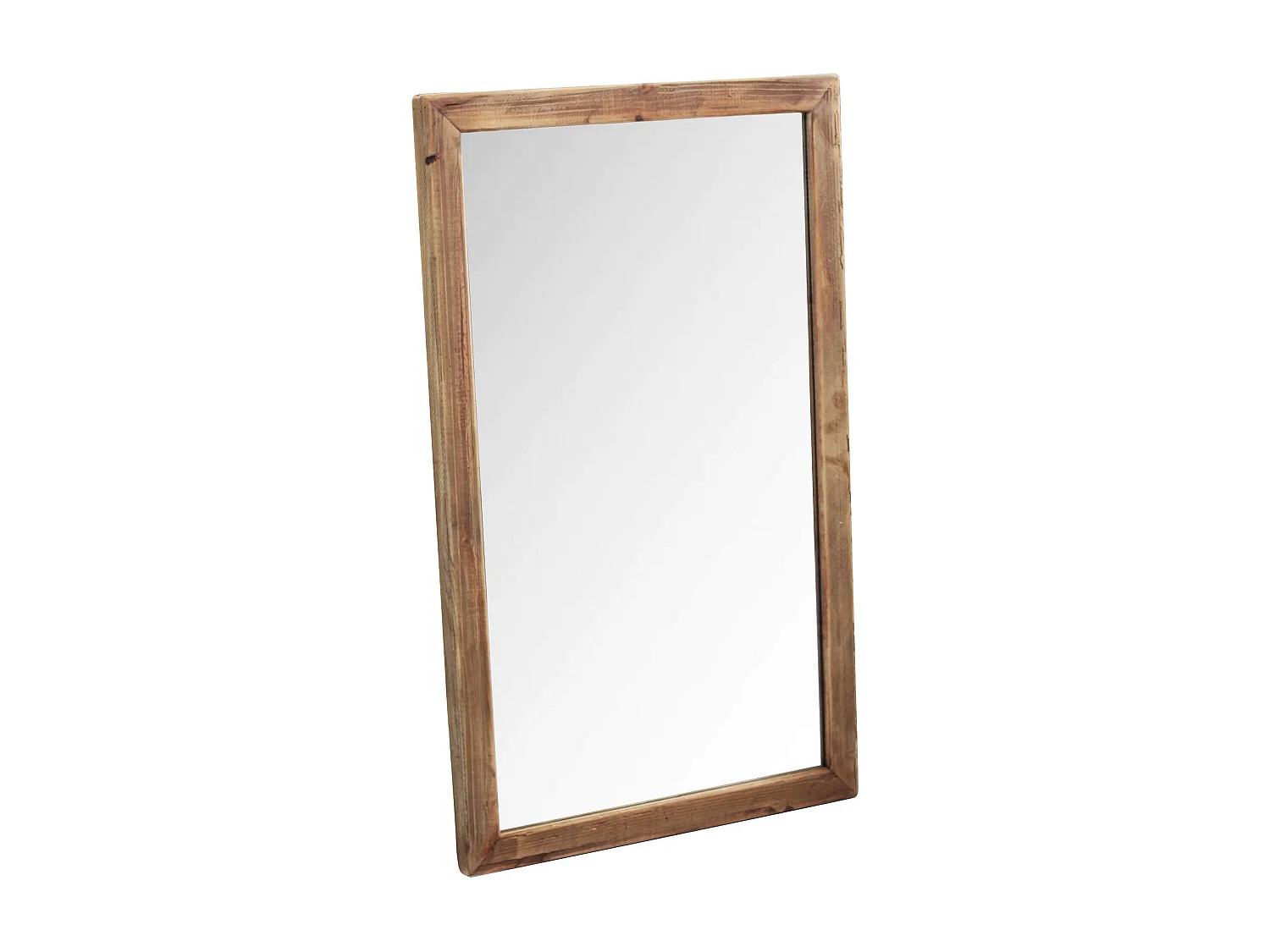 MilaniHome.it - Specchio in legno di pino riciclato di design moderno in legno invecchiato pezzo unico cm 100x4x60 hdi coloreMarrone