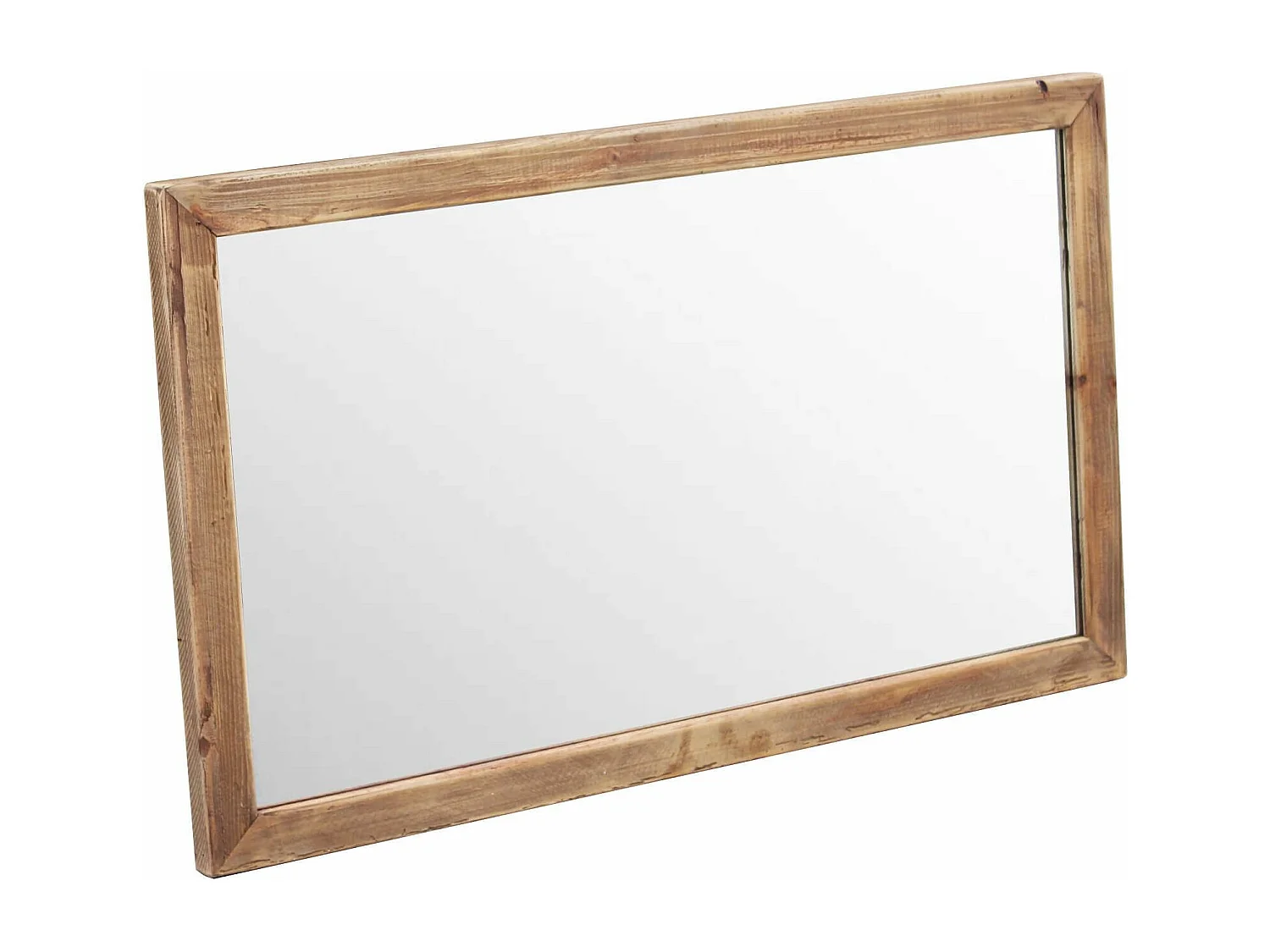 MilaniHome.it - Specchio in legno di pino riciclato di design moderno in legno invecchiato pezzo unico cm 100x4x60 hdi coloreMarrone