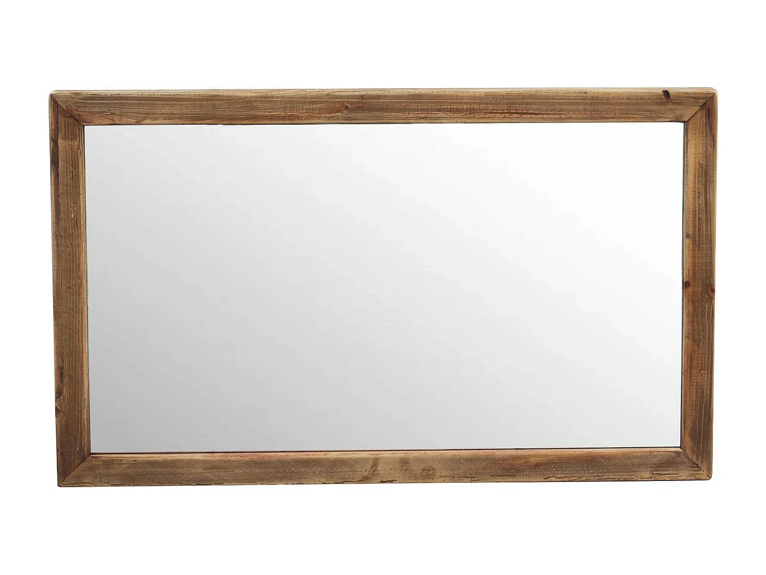 MilaniHome.it - Specchio in legno di pino riciclato di design moderno in legno invecchiato pezzo unico cm 100x4x60 hdi coloreMarrone