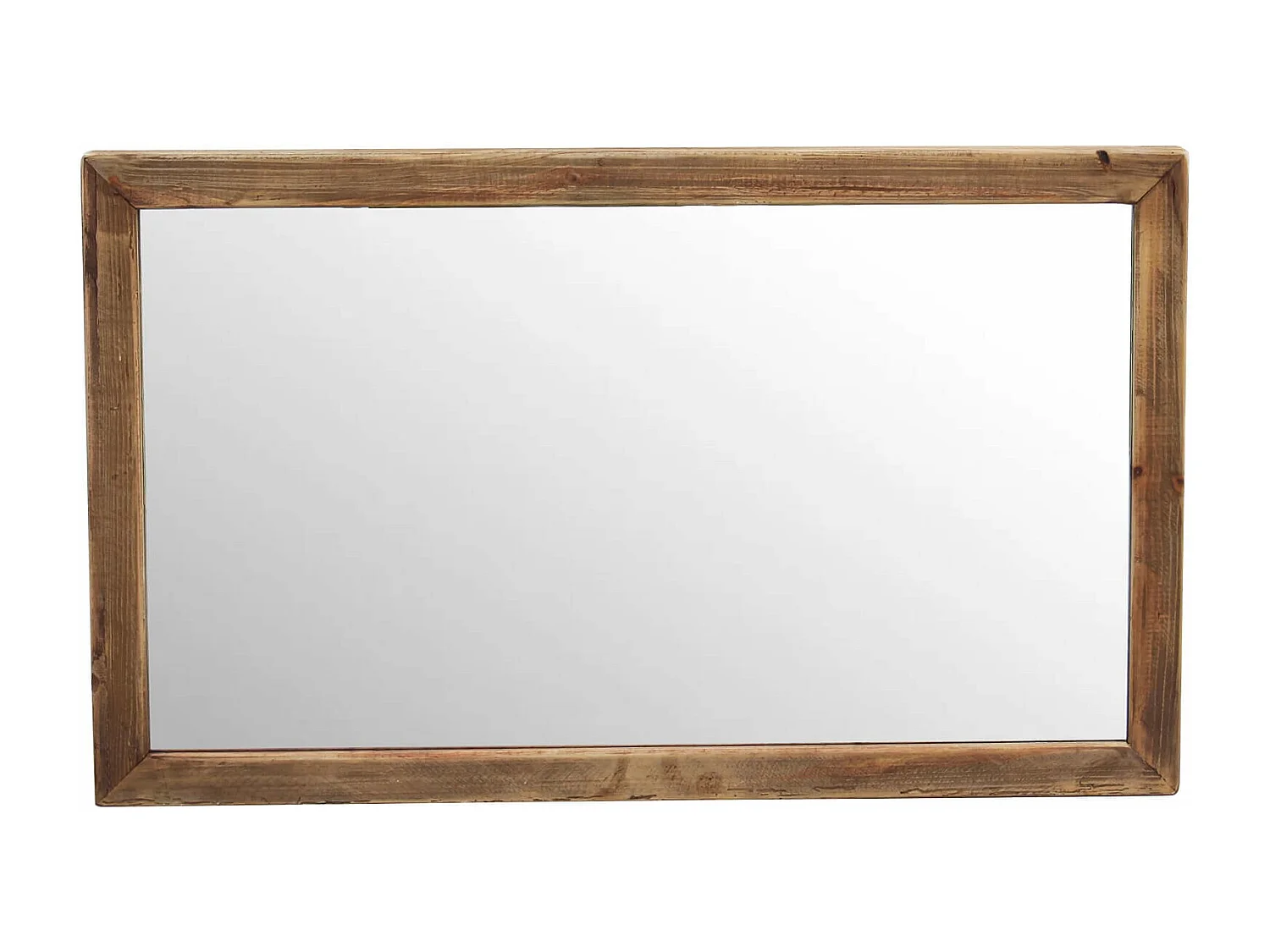 MilaniHome.it - Specchio in legno di pino riciclato di design moderno in legno invecchiato pezzo unico cm 100x4x60 hdi coloreMarrone