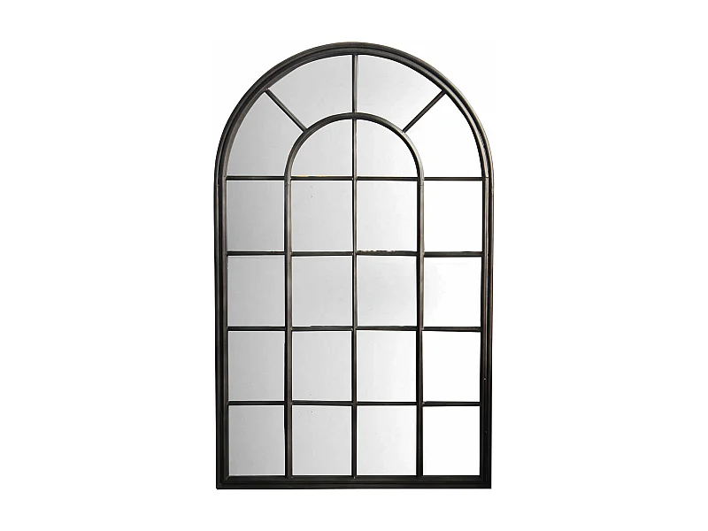 MilaniHome.it - Specchio Specchiera In Metallo Elegante Di Design Resistente , Cm 80,5x4x127 Hdi coloreGrigio