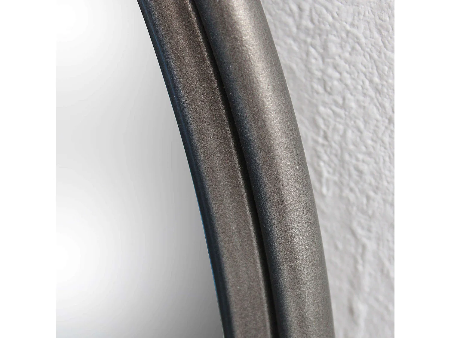 MilaniHome.it - Specchio Specchiera In Metallo Elegante Di Design Resistente , Cm 80,5x4x127 Hdi coloreGrigio