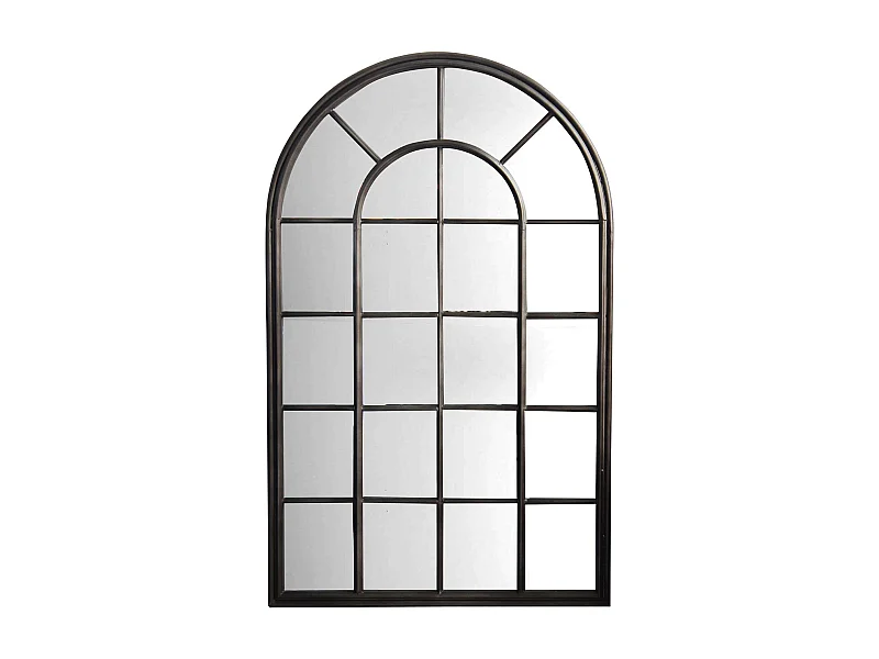 MilaniHome.it - Specchio Specchiera In Metallo Elegante Di Design Resistente , Cm 80,5x4x127 Hdi coloreGrigio