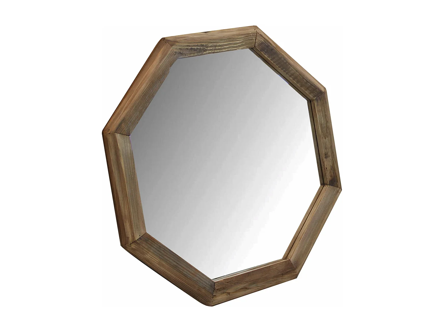 MilaniHome.it - specchio di design moderno in legno di pino riciclato massiccio stile moderno vintagedi coloreMarrone