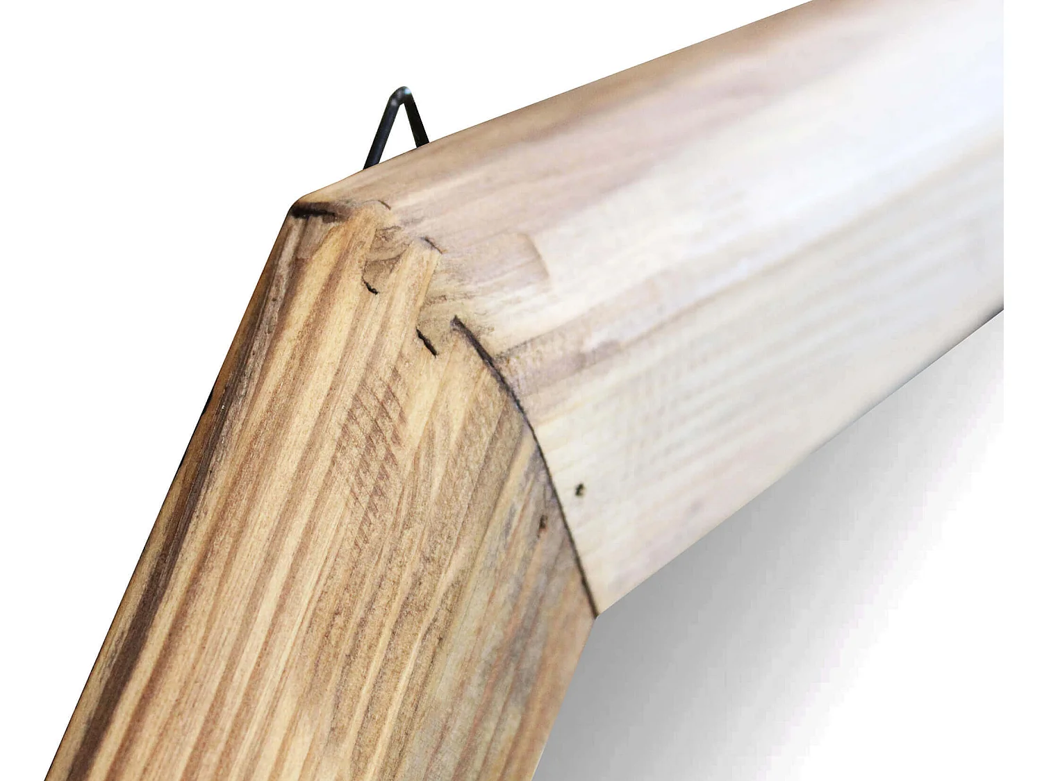 MilaniHome.it - specchio di design moderno in legno di pino riciclato massiccio stile moderno vintagedi coloreMarrone