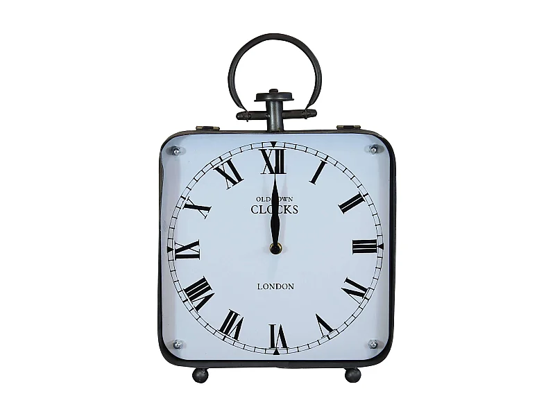 MilaniHome.it - Orologio Classico Da Appoggio Soprammobile Analogico Stile Vintage Classicodi coloreBianco