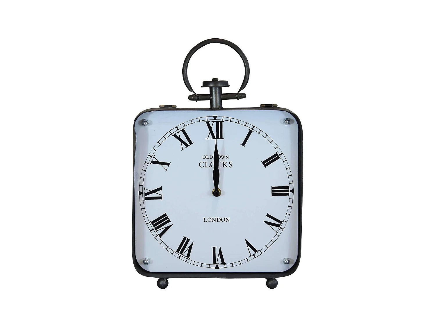 MilaniHome.it - Orologio Classico Da Appoggio Soprammobile Analogico Stile Vintage Classicodi coloreBianco