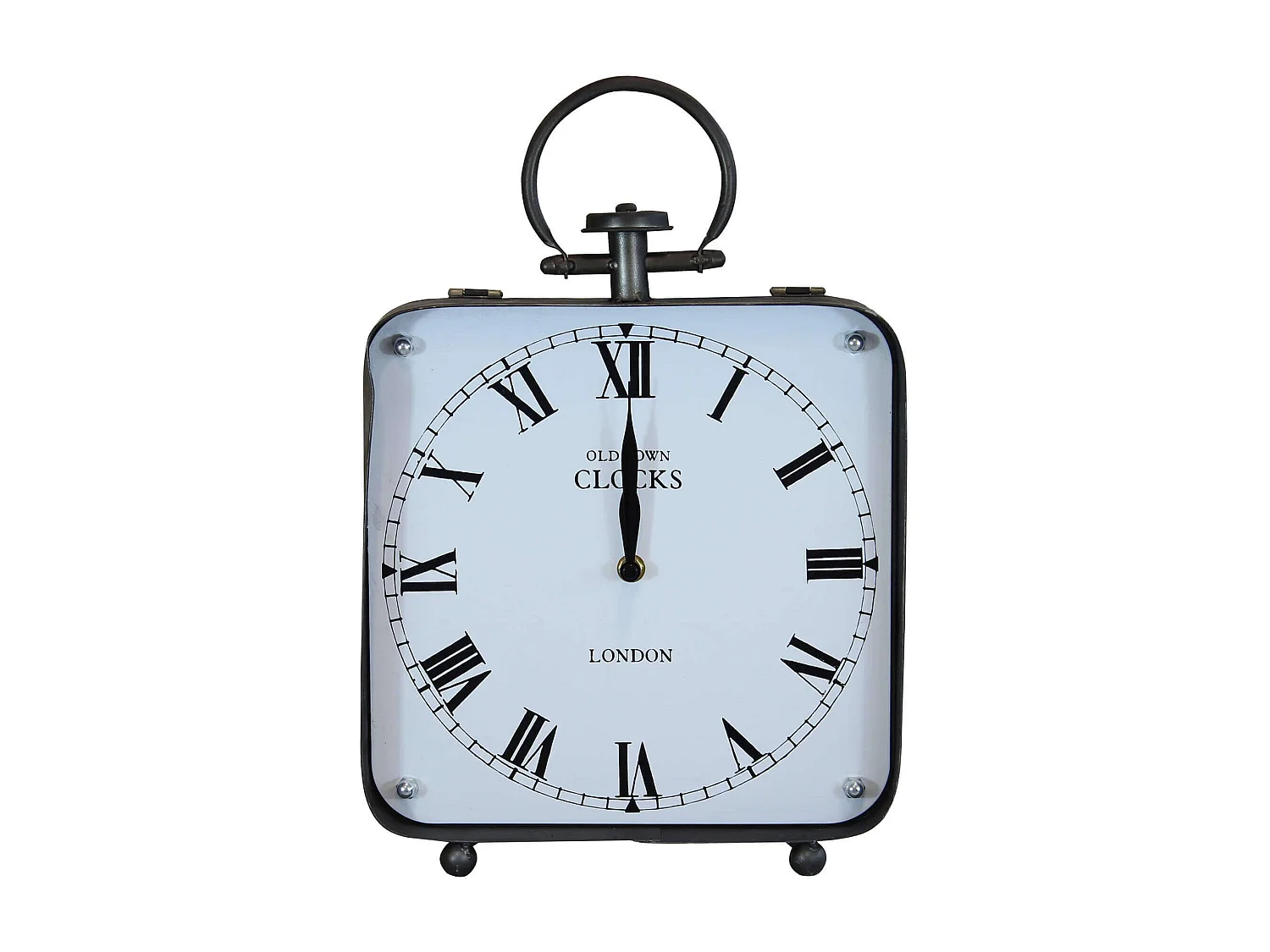 MilaniHome.it - Orologio Classico Da Appoggio Soprammobile Analogico Stile Vintage Classicodi coloreBianco