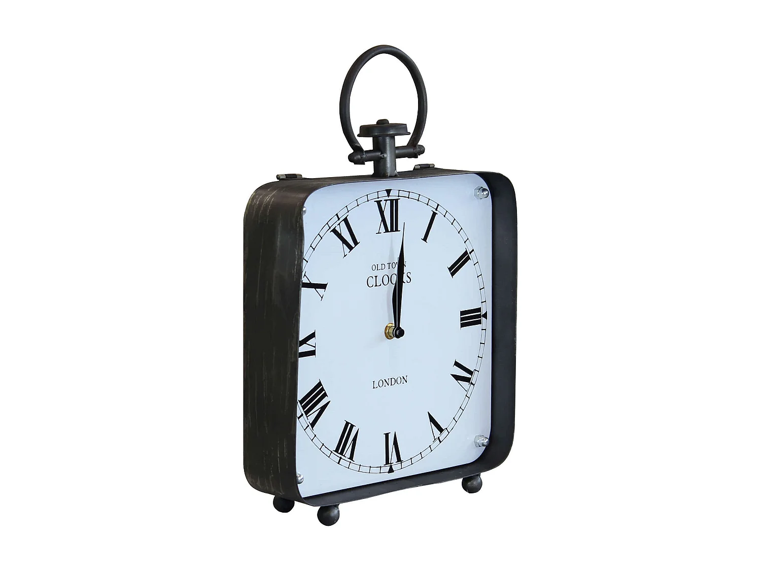 MilaniHome.it - Orologio Classico Da Appoggio Soprammobile Analogico Stile Vintage Classicodi coloreBianco