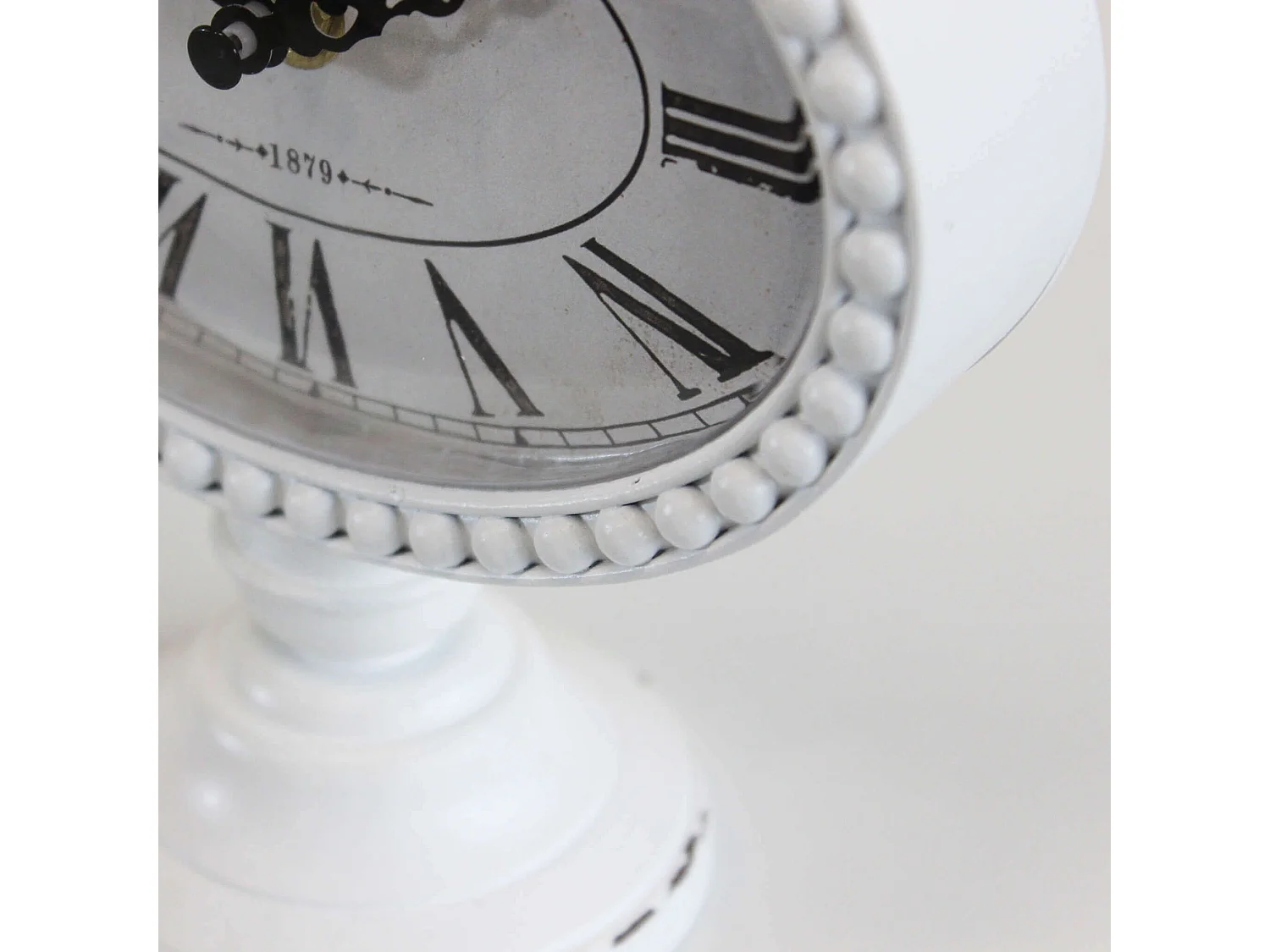 MilaniHome.it - Orologio Classico Da Appoggio Soprammobile Analogico Stile Vintage Classicodi coloreBianco