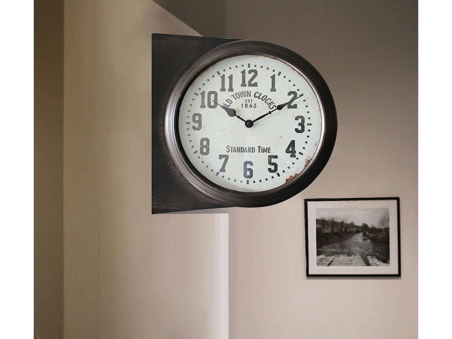 MilaniHome.it - Orologio Analogico Da Parete Stile Vintage Classico In Metallodi coloreAntracite