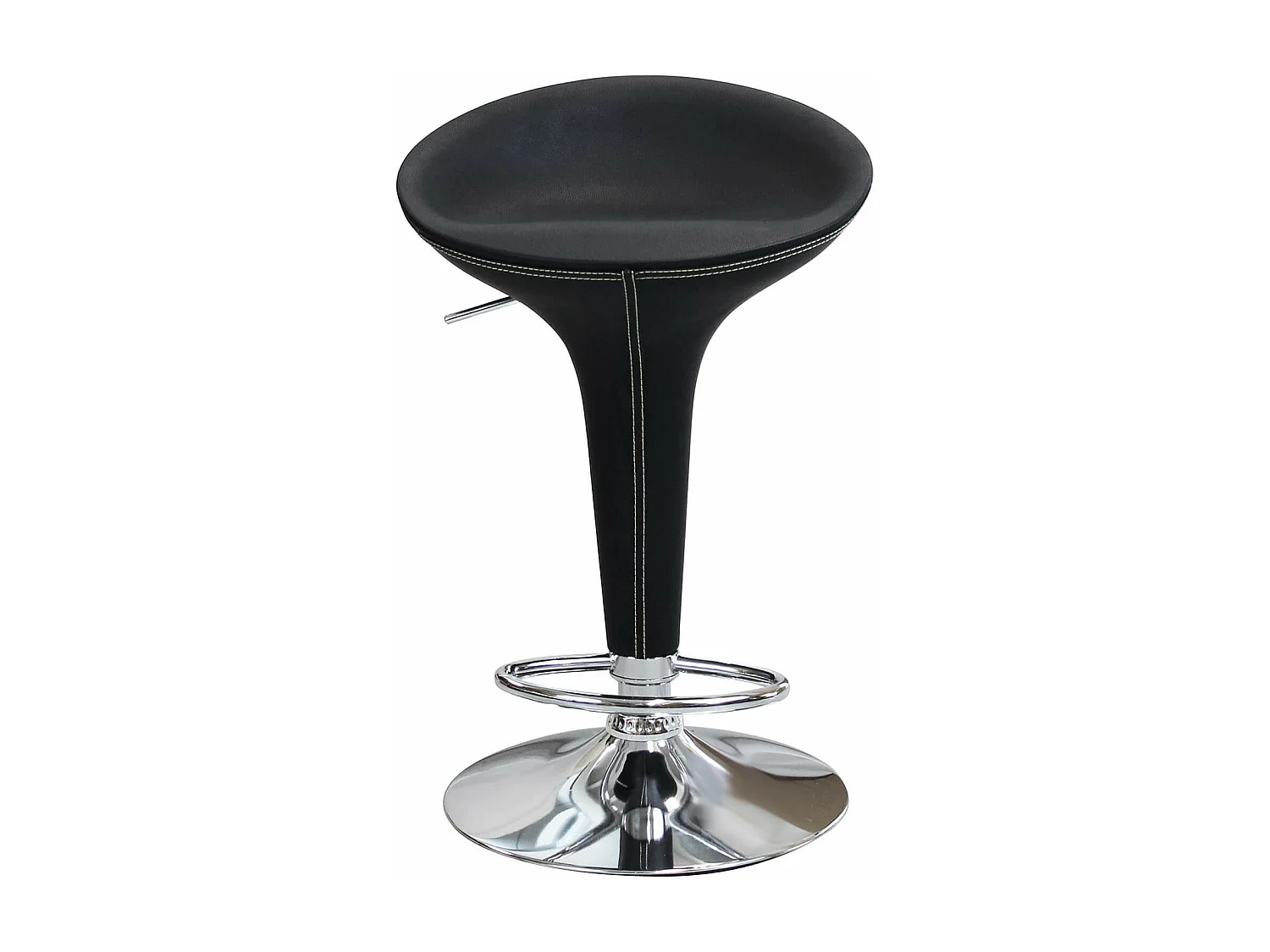 MilaniHome.it - sgabello moderno da bar e sala da pranzo di design moderno industrial di coloreNero