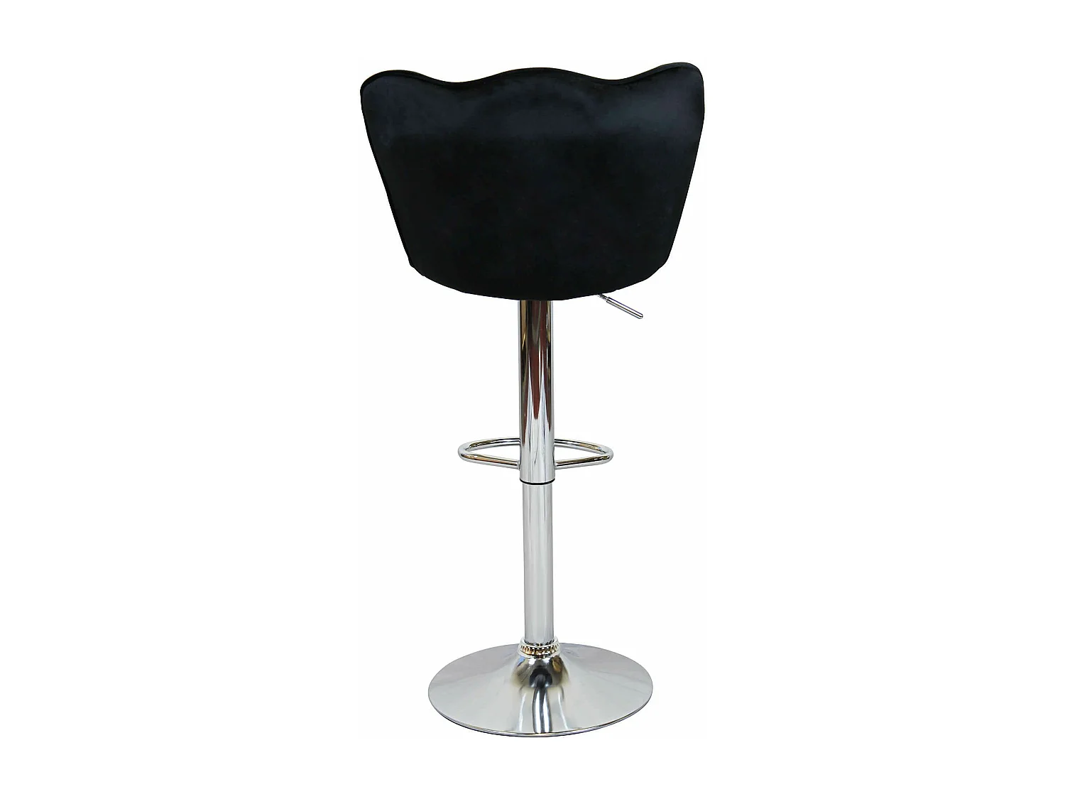 MilaniHome.it - sgabello moderno in velluto di design moderno industrialdi coloreNero