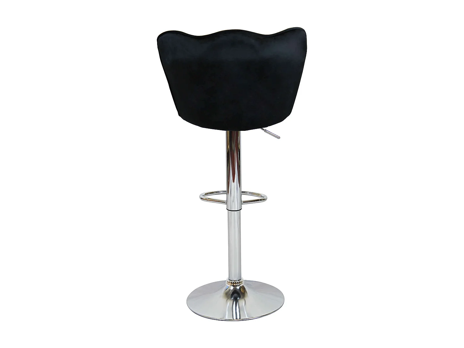 MilaniHome.it - sgabello moderno in velluto di design moderno industrialdi coloreNero