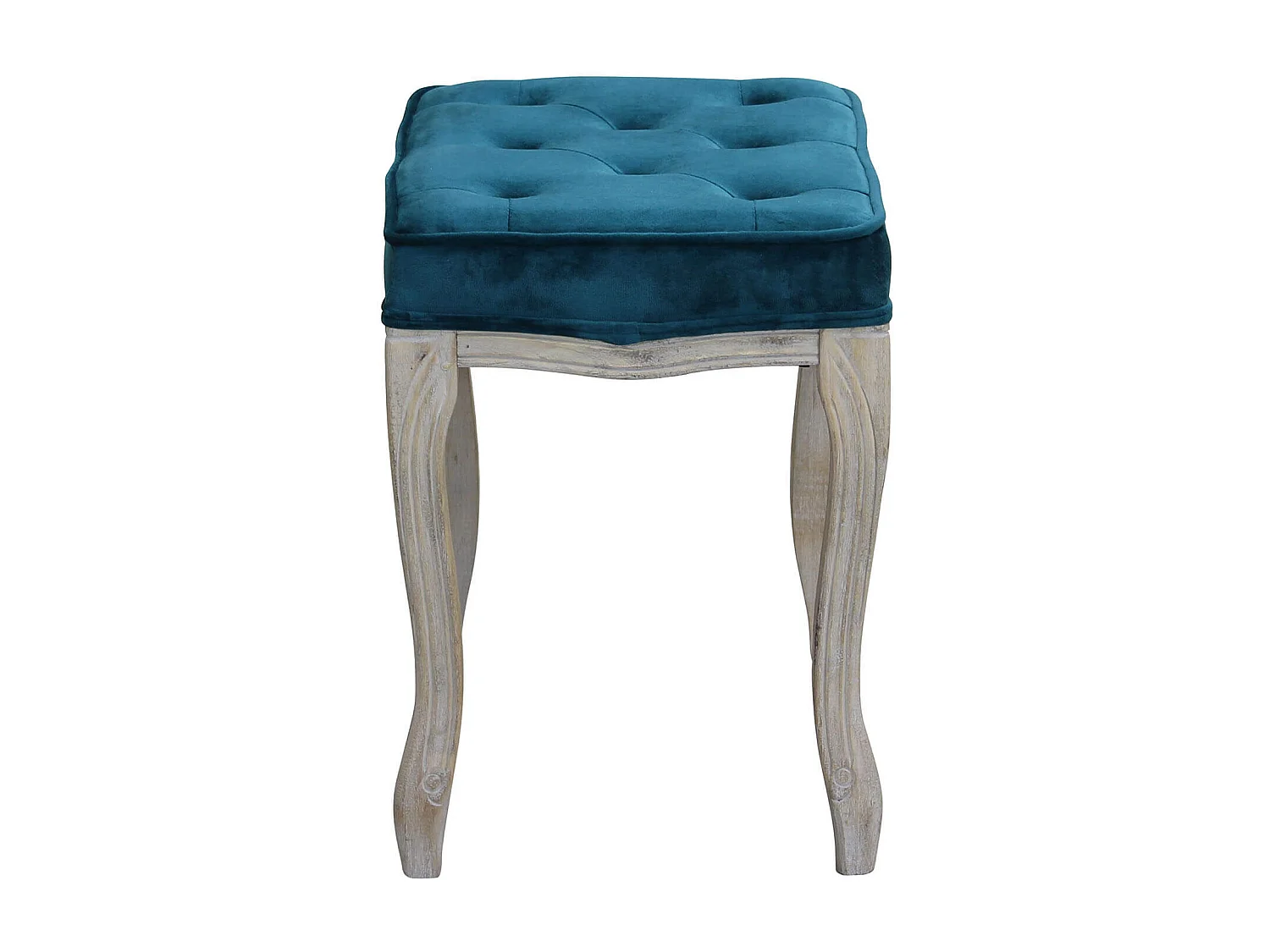 MilaniHome.it - sgabello vintage in velluto di design moderno vintage cm 50x36x47 hdi coloreBlu