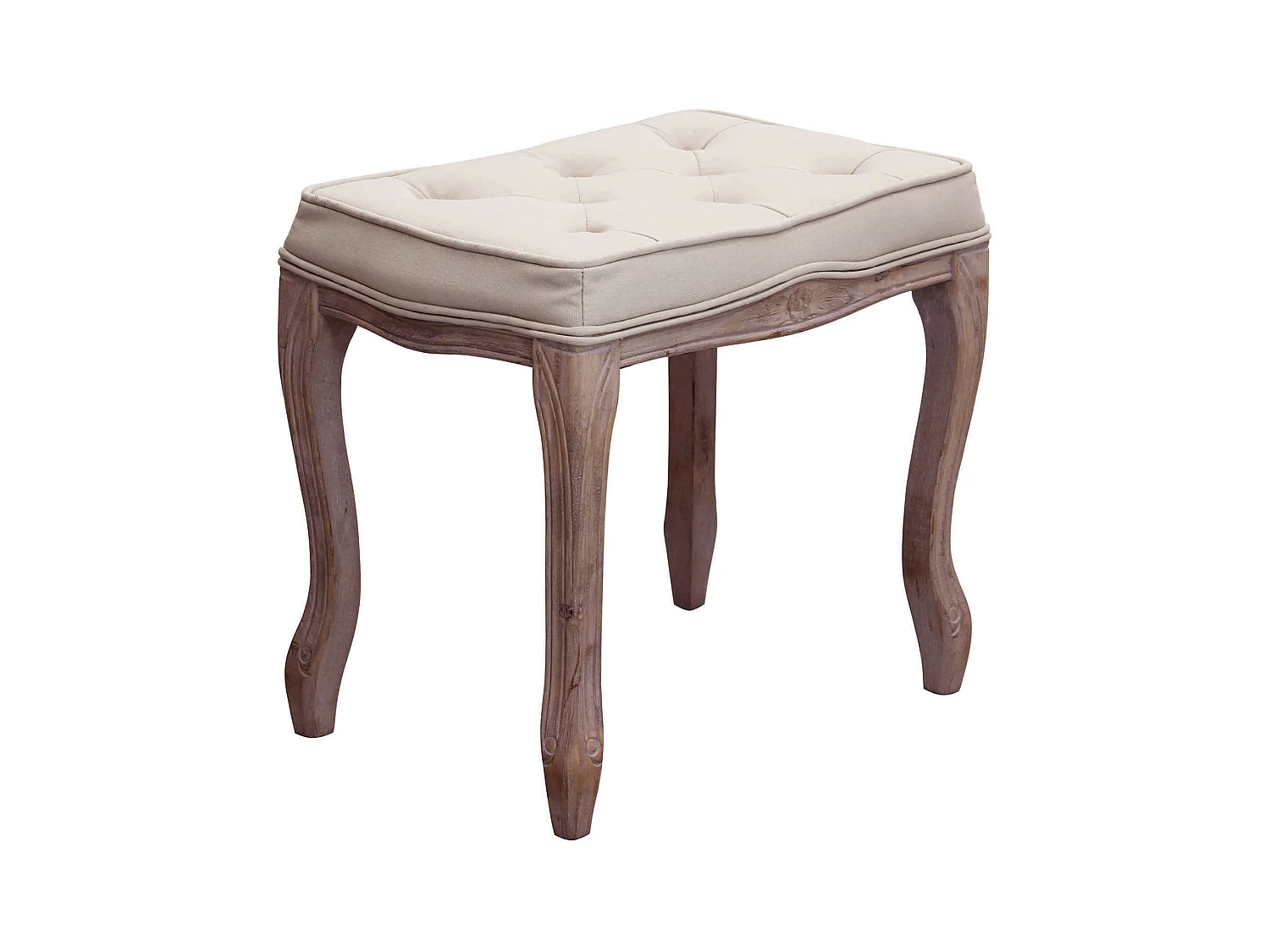 MilaniHome.it - sgabello vintage in tessuto di design moderno vintage cm 50x36x47 hdi coloreBeige