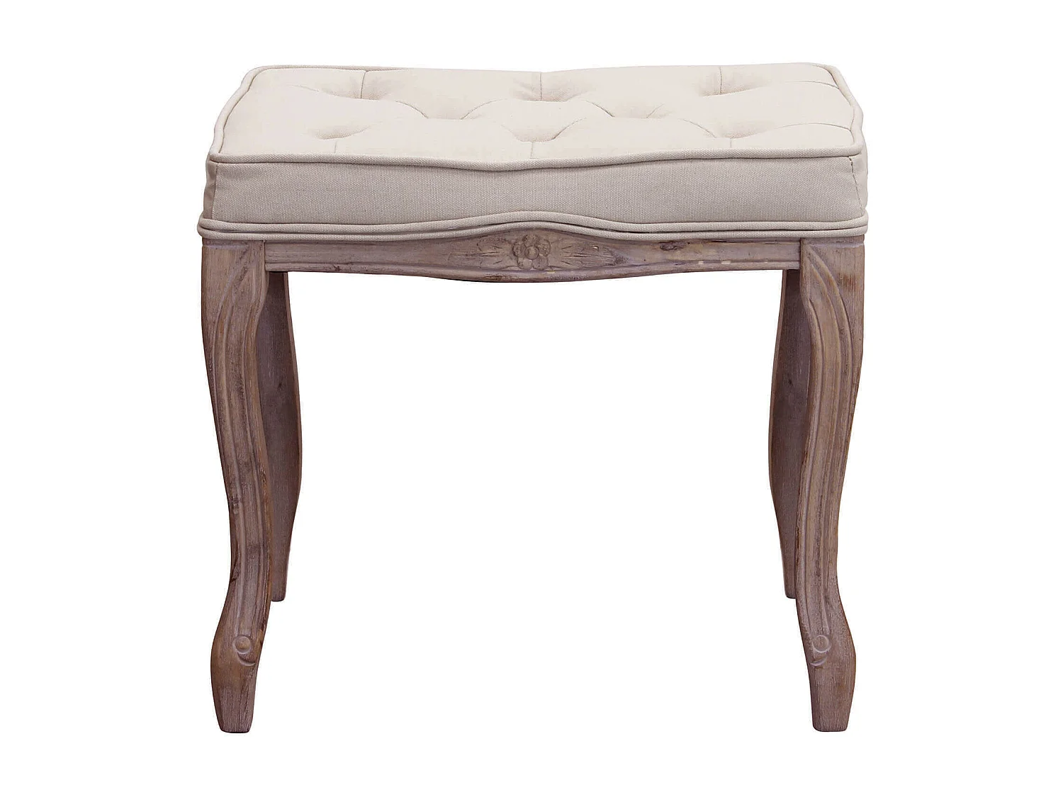 MilaniHome.it - sgabello vintage in tessuto di design moderno vintage cm 50x36x47 hdi coloreBeige