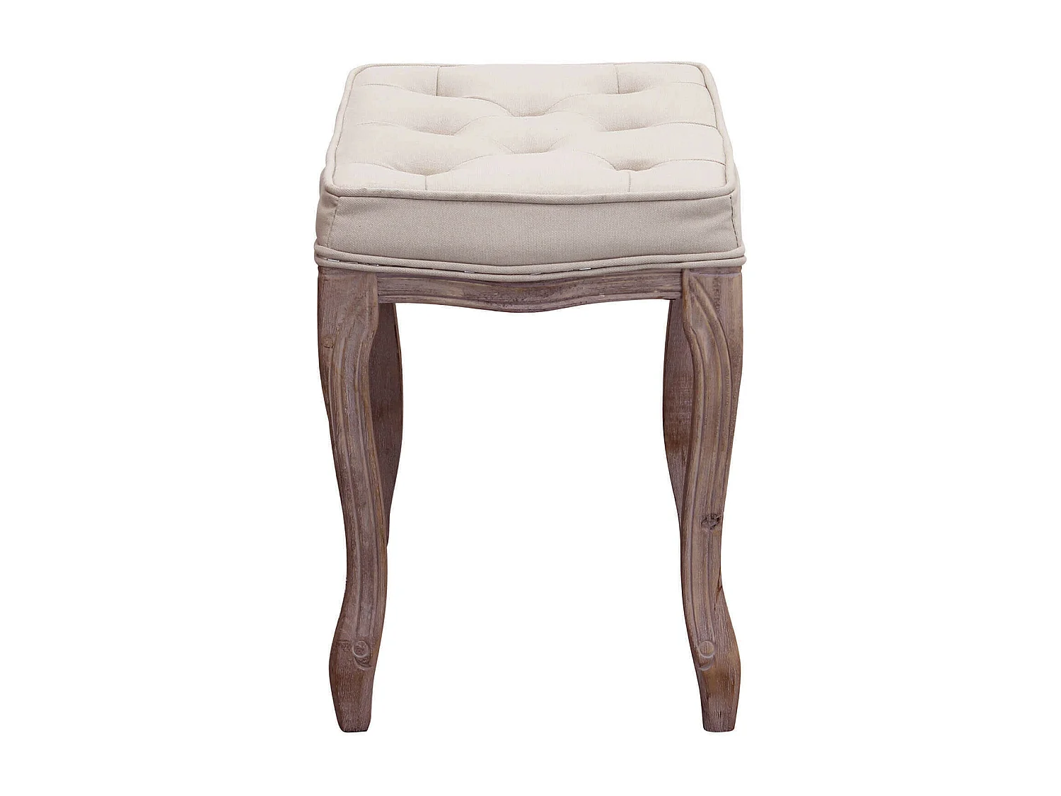 MilaniHome.it - sgabello vintage in tessuto di design moderno vintage cm 50x36x47 hdi coloreBeige