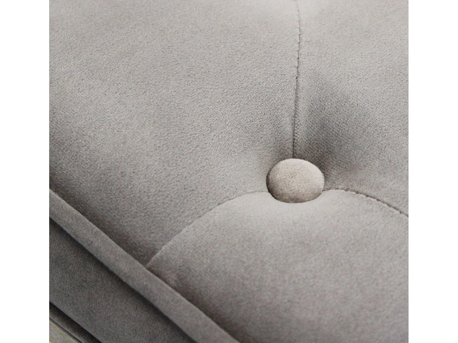 MilaniHome.it - sgabello vintage in velluto di design moderno vintage cm 50x36x47 hdi coloreTaupe