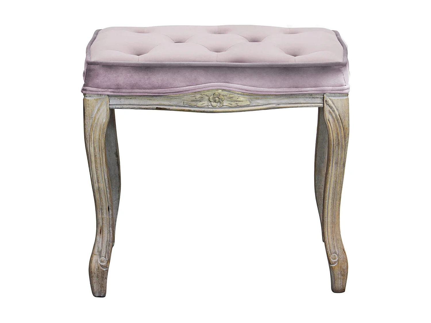 MilaniHome.it - sgabello vintage in velluto di design moderno vintage cm 50x36x47 hdi coloreRosa