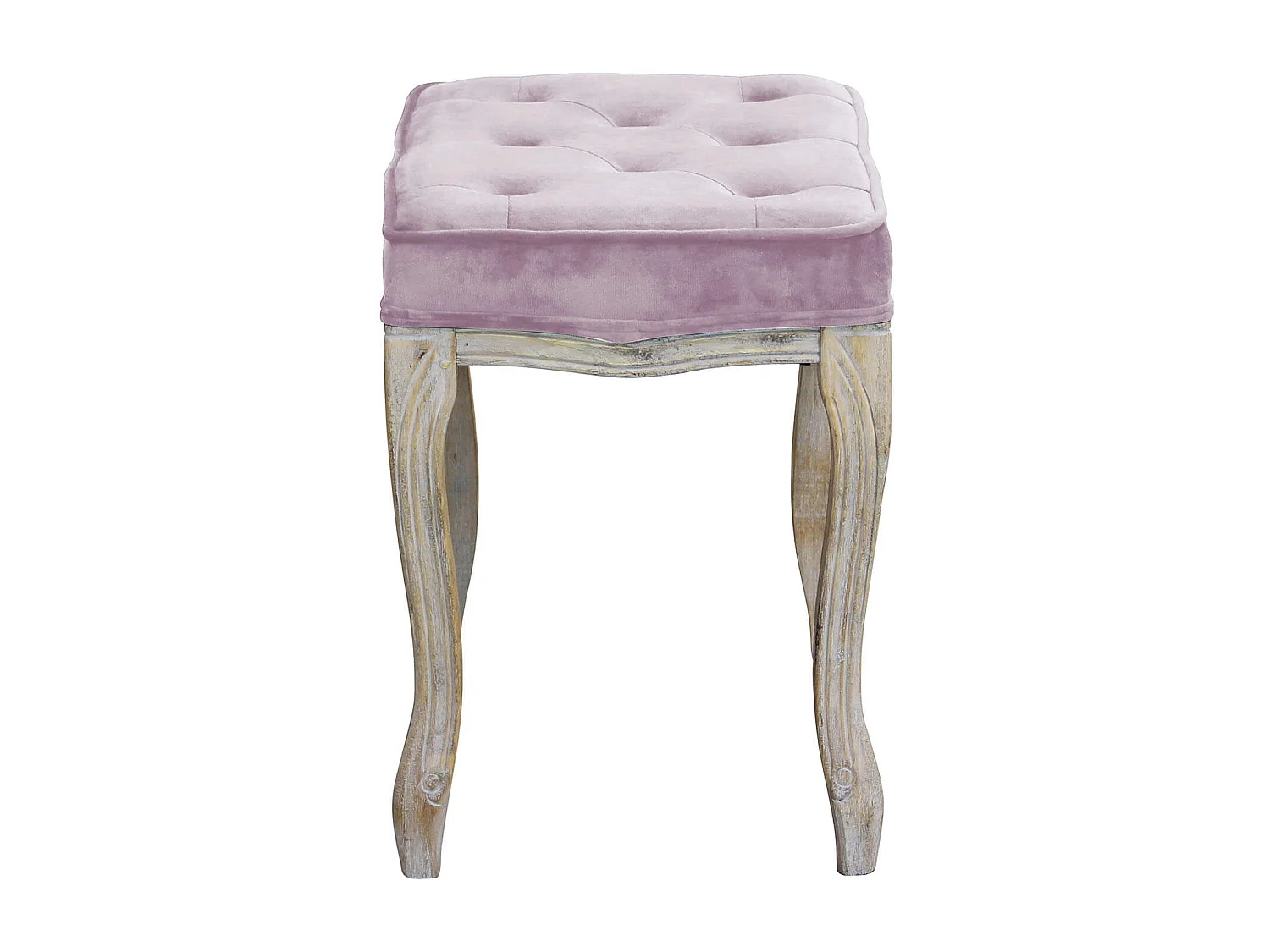 MilaniHome.it - sgabello vintage in velluto di design moderno vintage cm 50x36x47 hdi coloreRosa