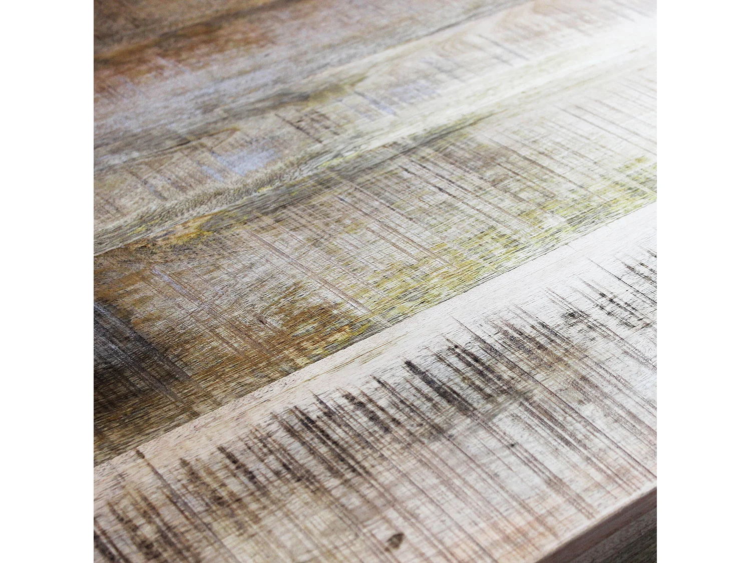 MilaniHome.it - tavolo con piano in legno massiccio di design moderno industrial cm 200 x 100 x 77 hdi coloreMarrone