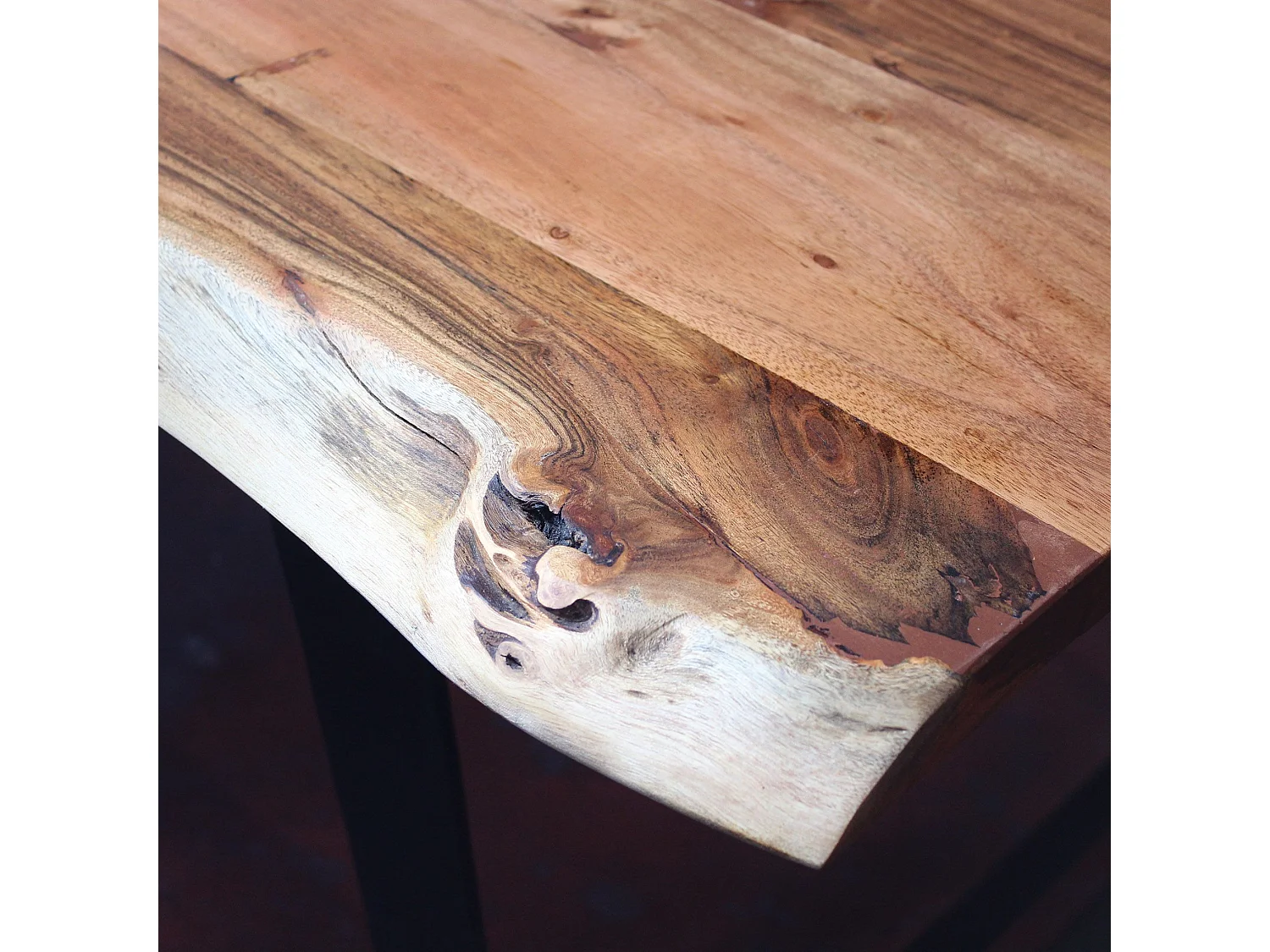 MilaniHome.it - tavolo con piano in legno massicco di design moderno industrial cm 200 x 100 x 77 hdi coloreMarrone