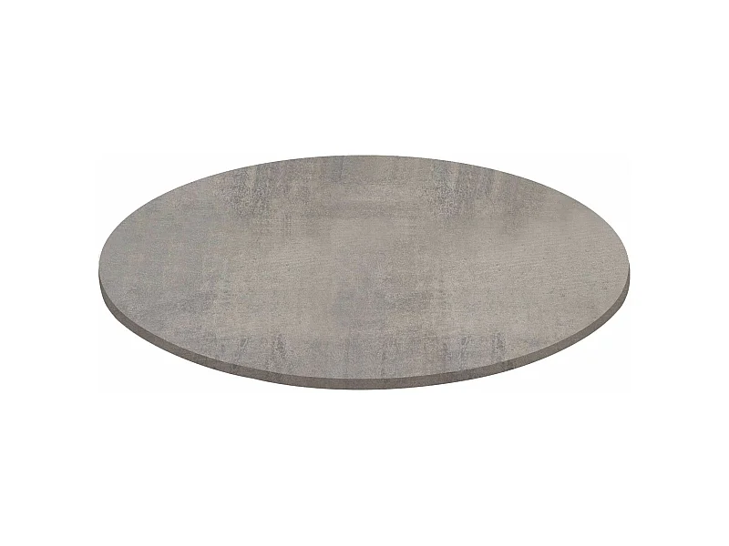 MilaniHome.it - Piano Per Tavolo Moderno A Colonna Da Assemblare Ideale Per Bar E Ristoranti, Cm Diametro: 70x18 Hdi coloreCemento