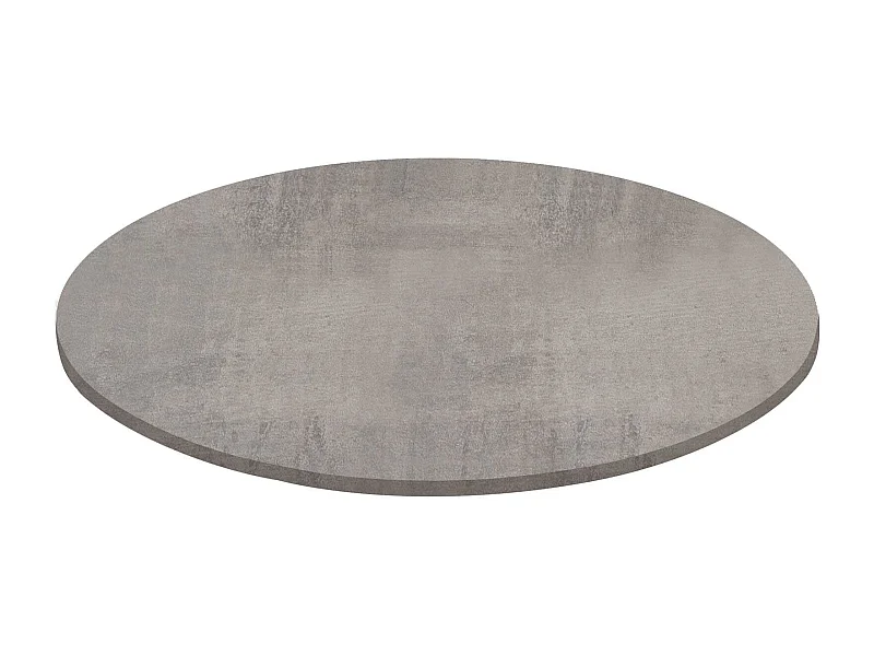 MilaniHome.it - Piano Per Tavolo Moderno A Colonna Da Assemblare Ideale Per Bar E Ristoranti, Cm Diametro: 70x18 Hdi coloreCemento