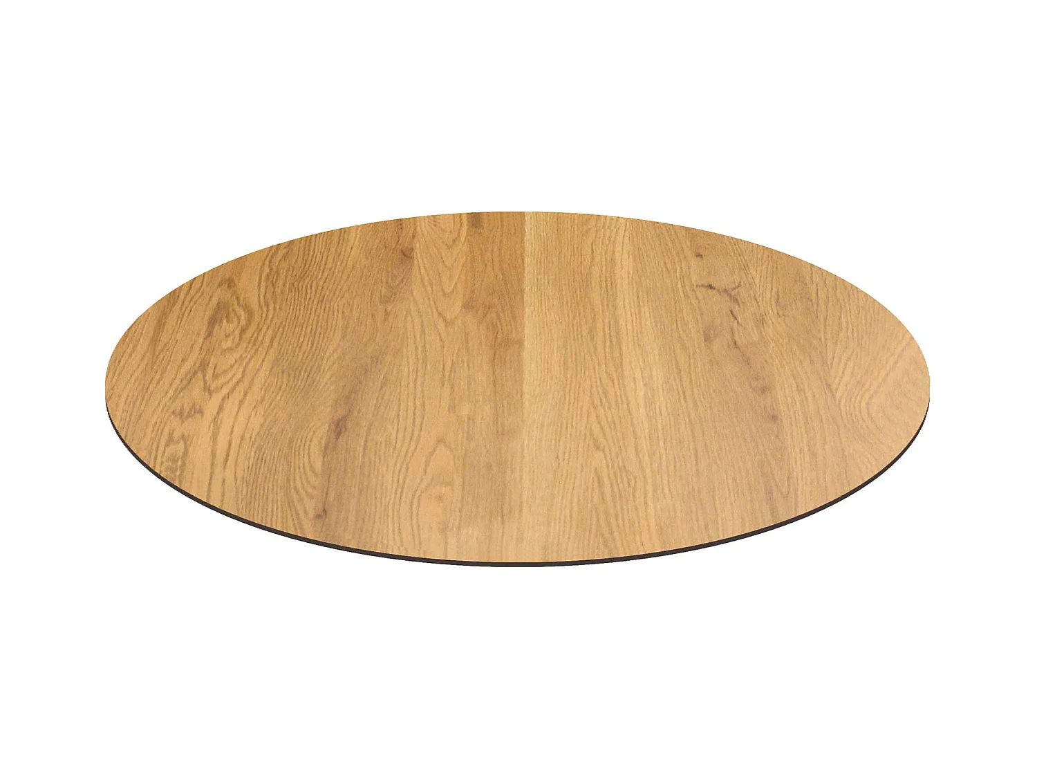 MilaniHome.it - Piano Per Tavolo Moderno A Colonna Da Assemblare Ideale Per Bar E Ristoranti, Cm Diametro: 80x10 Hdi coloreMarrone