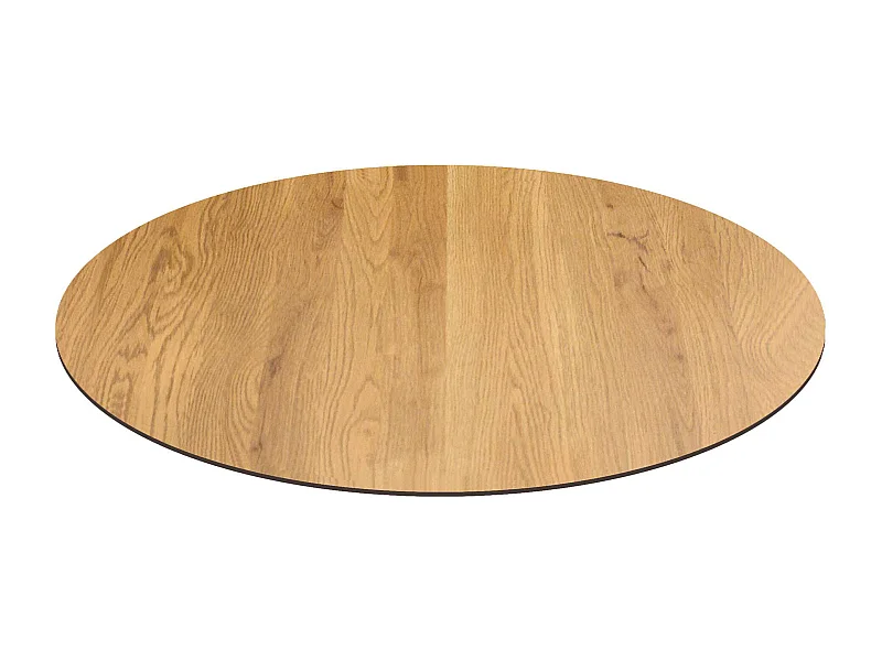 MilaniHome.it - Piano Per Tavolo Moderno A Colonna Da Assemblare Ideale Per Bar E Ristoranti, Cm Diametro: 80x10 Hdi coloreMarrone