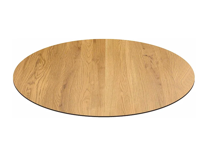 MilaniHome.it - Piano Per Tavolo Moderno A Colonna Da Assemblare Ideale Per Bar E Ristoranti, Cm Diametro: 70x10 Hdi coloreMarrone