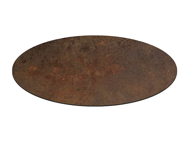 MilaniHome.it - Piano Per Tavolo Moderno A Colonna Da Assemblare Ideale Per Bar E Ristoranti, Cm Diametro: 60x10 Hdi coloreBronzo