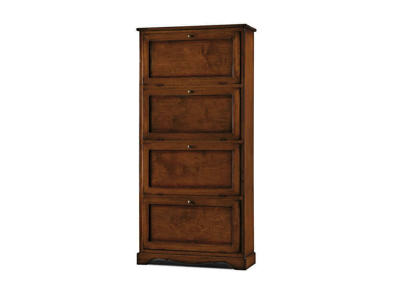 MilaniHome.it - Scarpiera In Legno Massello 79x30x170 Colore: Tinta nocedi coloreTinta noce