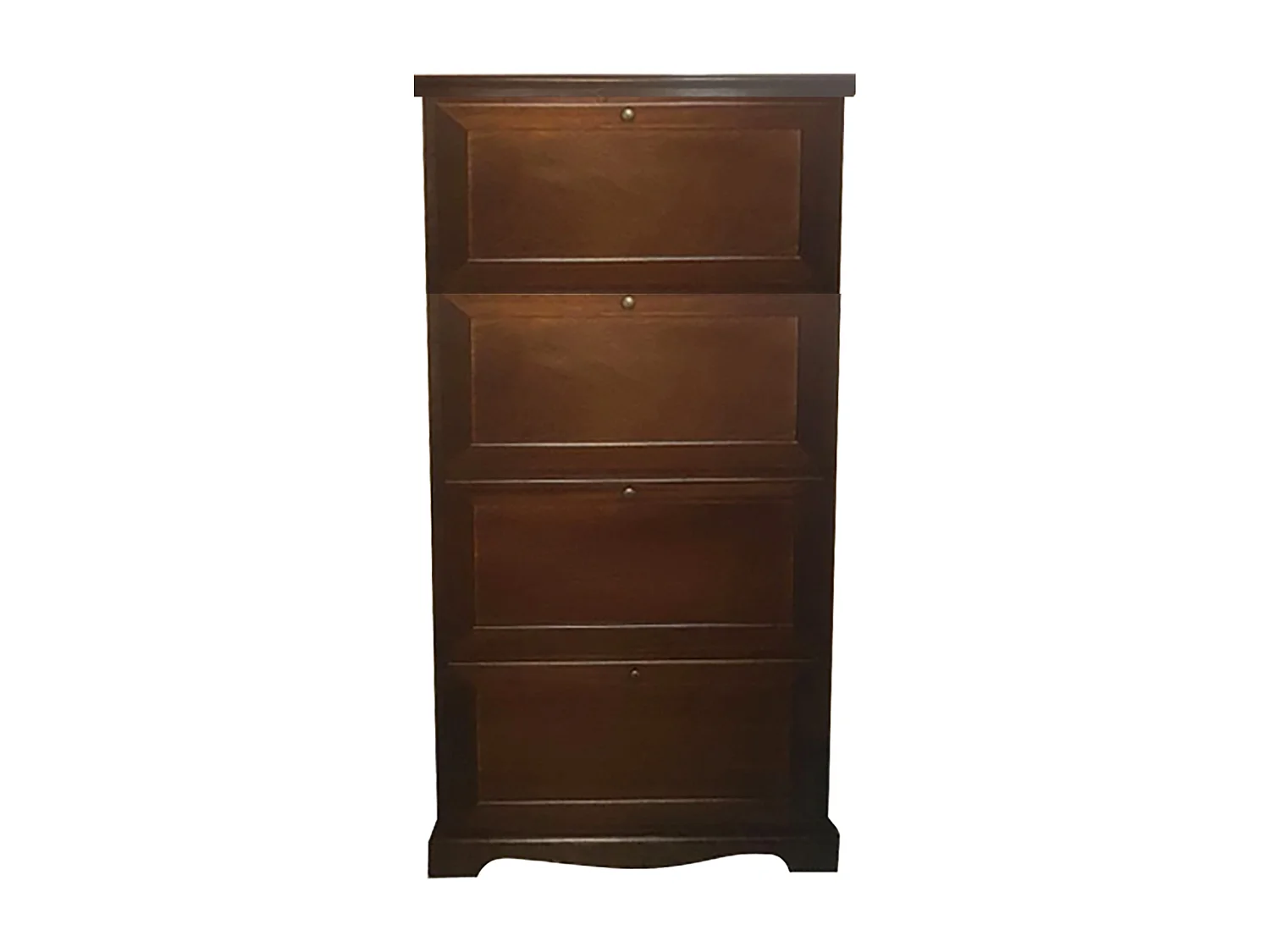 MilaniHome.it - Scarpiera In Legno Massello 79x30x170 Colore: Tinta nocedi coloreTinta noce