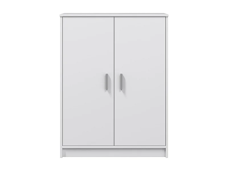 Armoire à Chaussures avec 2 portes couleur blanc - Longueur 75 x Hauteur 101 x Profondeur 36 cm