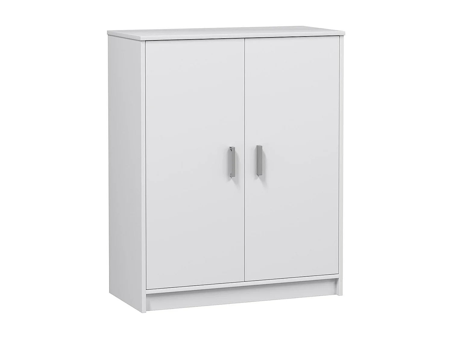Armoire à Chaussures avec 2 portes couleur blanc - Longueur 75 x Hauteur 101 x Profondeur 36 cm