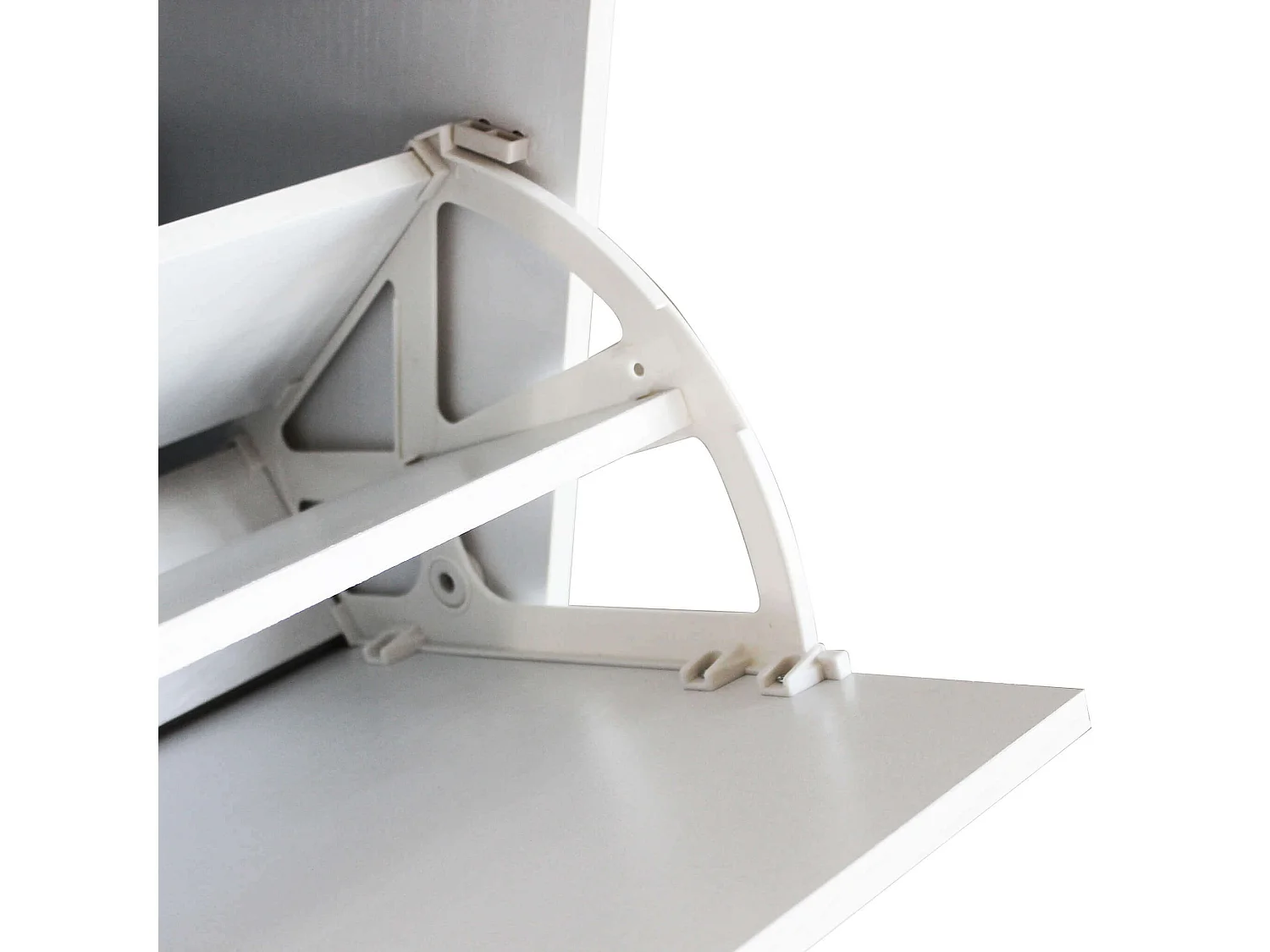 MilaniHome.it - Scarpiera Con 2 Ante In Legno Di Design Porta Scarpe Di Alta Qualità, Cm 60x24x80 H Colore: Biancodi coloreBianco