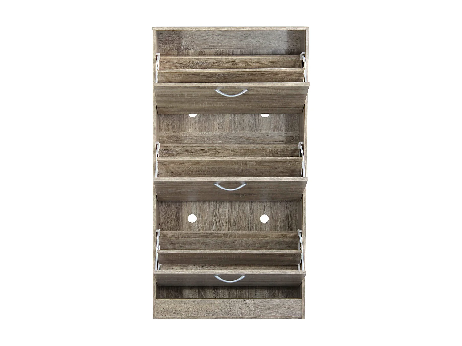 MilaniHome.it - Scarpiera Con 3 Ante In Legno Di Design Porta Scarpe Di Alta Qualità, Cm 60x24x115 H Colore: Marronedi coloreMarrone