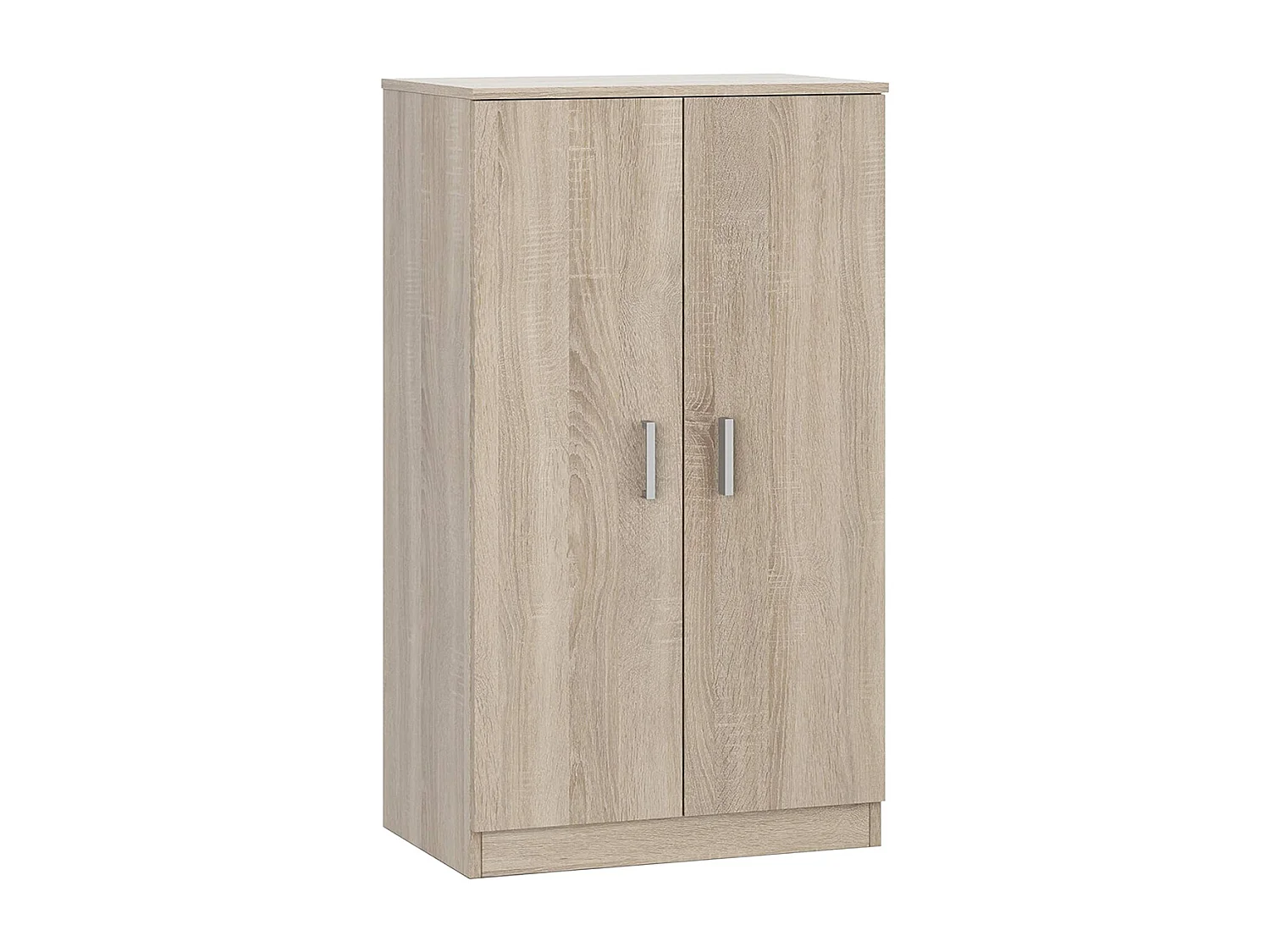 Armoire meuble à chaussures en bois couleur chêne canadien - Longueur 108 x Hauteur 55 x Profondeur 36 cm