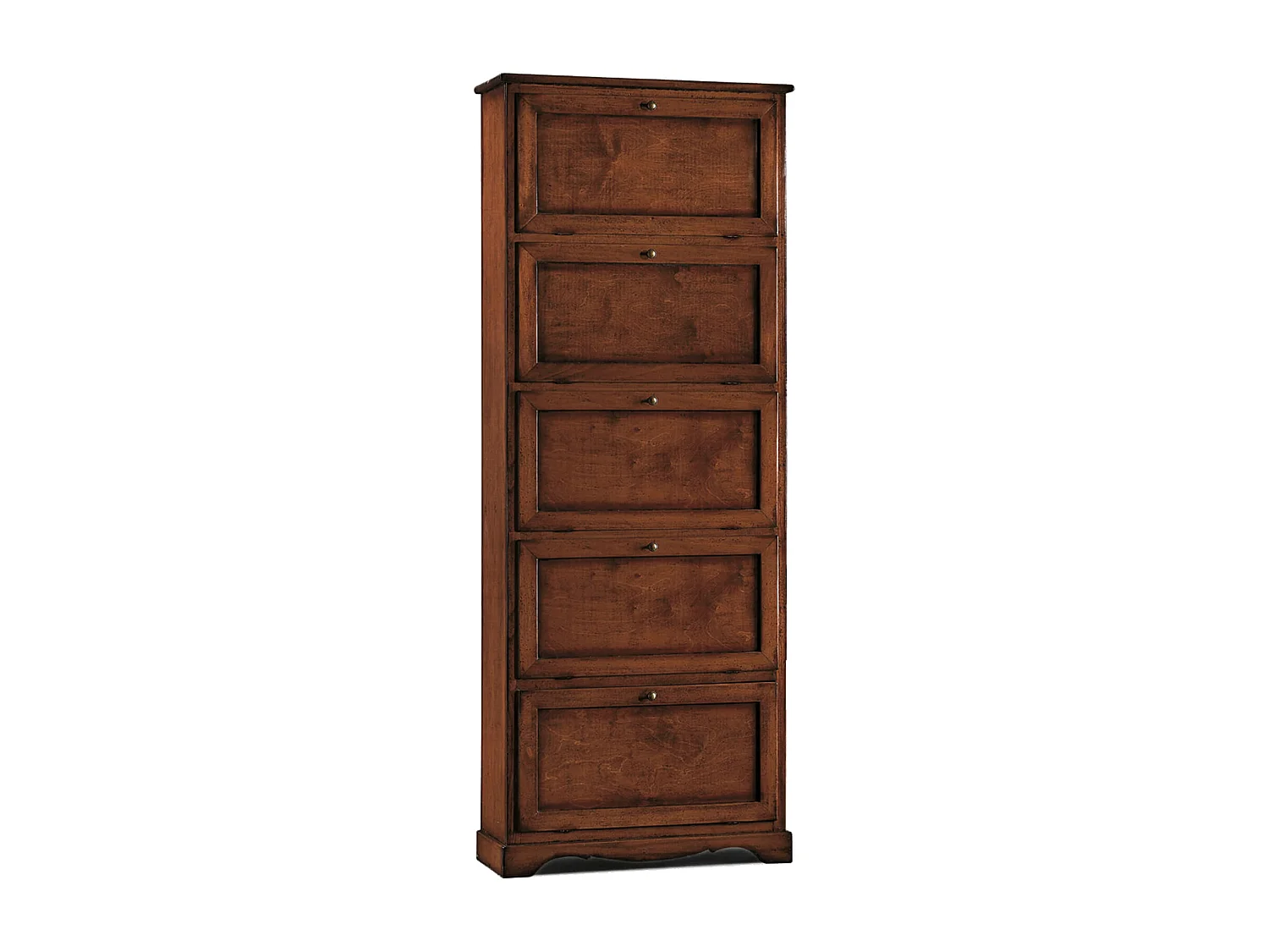 MilaniHome.it - Scarpiera In Legno Massello 79x30x210 Colore: Tinta nocedi coloreTinta noce