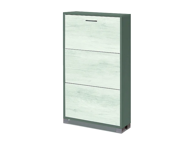 MilaniHome.it - scarpiera a 3 ante di design moderno cm 70 l x 18 p x 115 hdi coloreBianco