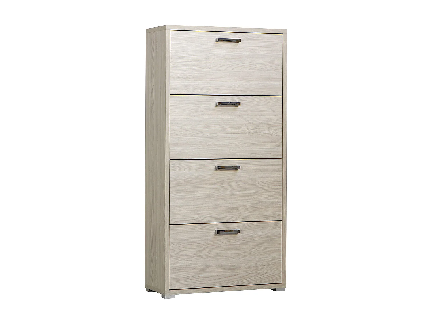 MilaniHome.it - scarpiera 4 ante a ribalta per soggiorno cucina bagno fatto in Italia cm 75,3x33x151,8 h Colore: Marronedi coloreMarrone