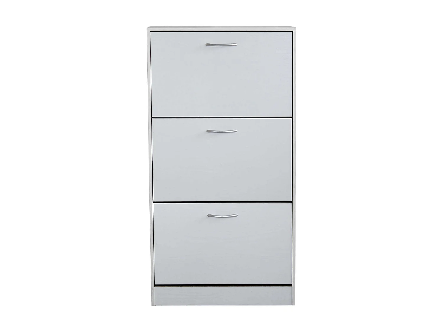 MilaniHome.it - Scarpiera Con 3 Ante In Legno Di Design Porta Scarpe Di Alta Qualità, Cm 60x24x115 H Colore: Biancodi coloreBianco